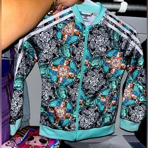 Adidas animal print sweater